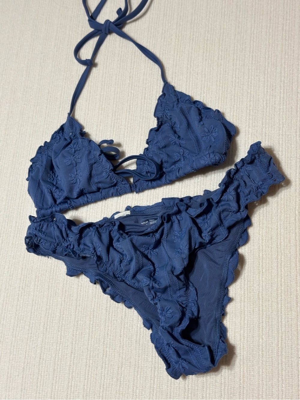 Aerie Bikini / Navy / Medium Top Small Bottom